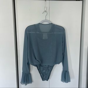 HAH | Hot As Hell Mama Jenn Bodysuit in baby blue